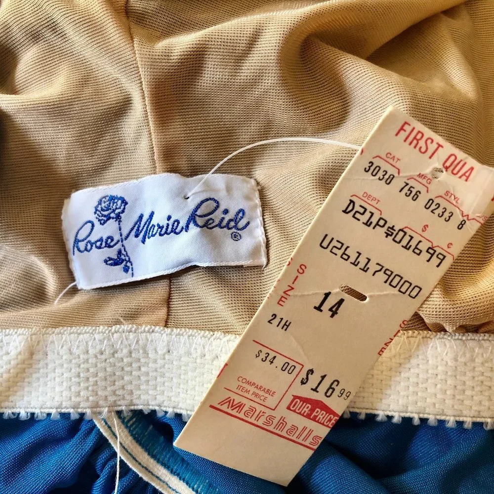 ROSE MARIE REID One Piece Swimsuit Vintage 80's